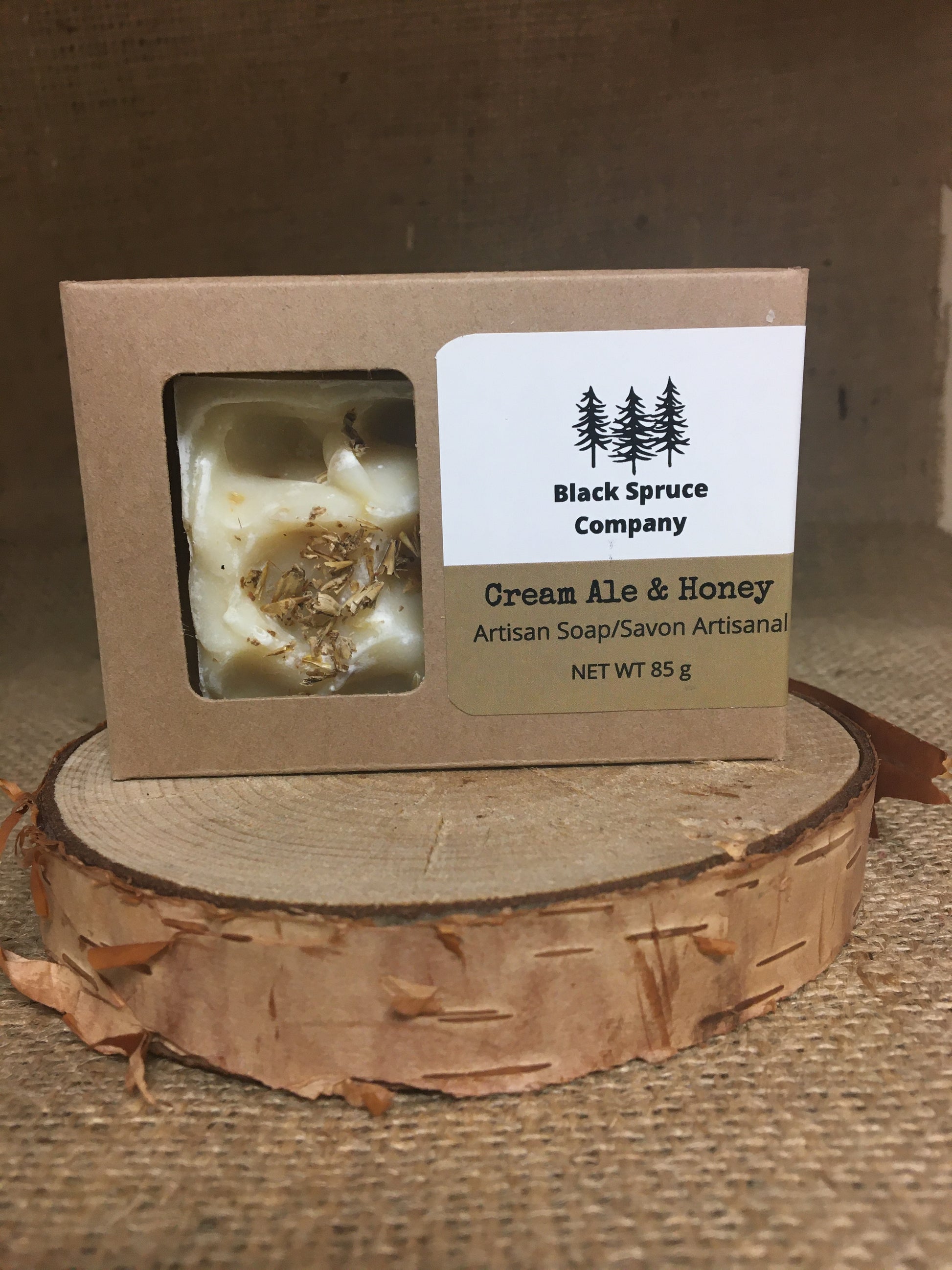 Iron  Rock Cream Ale and Honey Soap in box