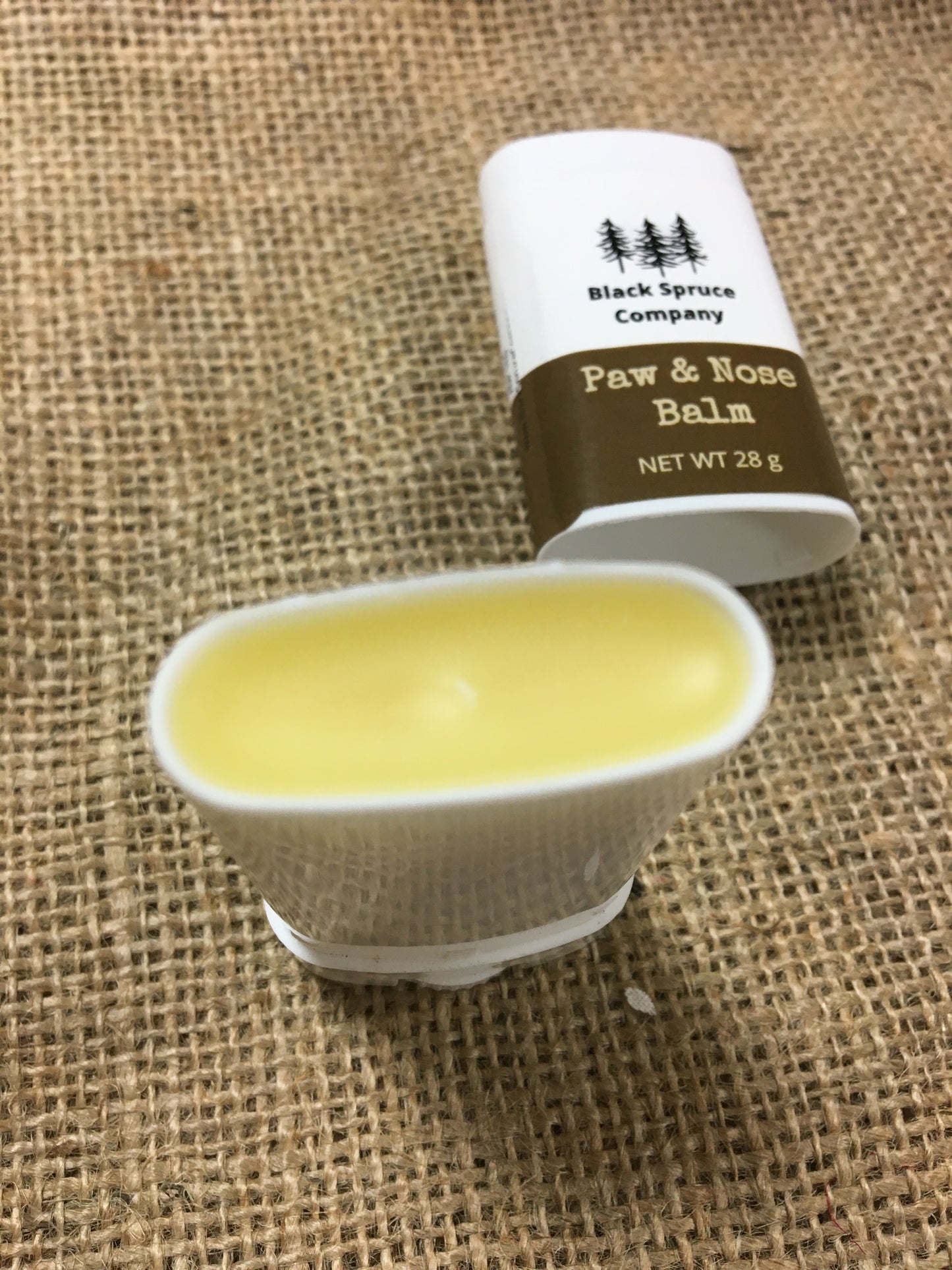 Paw and Nose Balm open with product visible