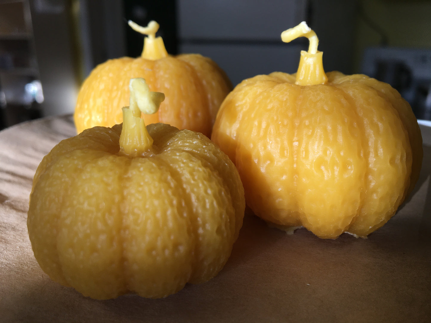 Beeswax Pumpkin Candles 