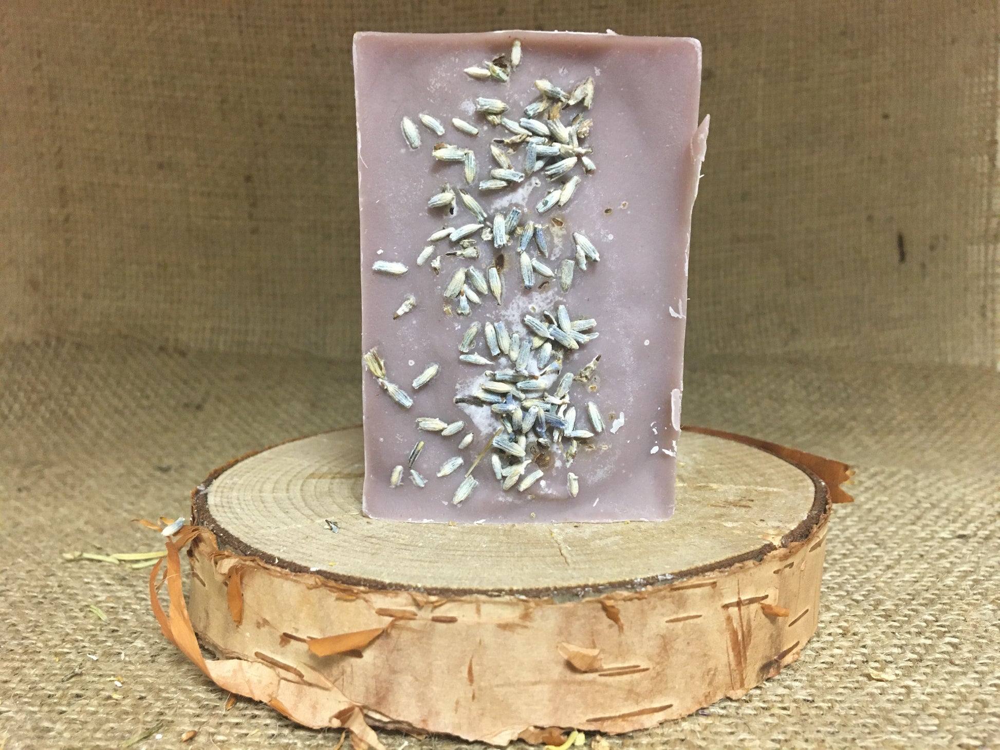 Lavender and Honey Soap with lavender buds