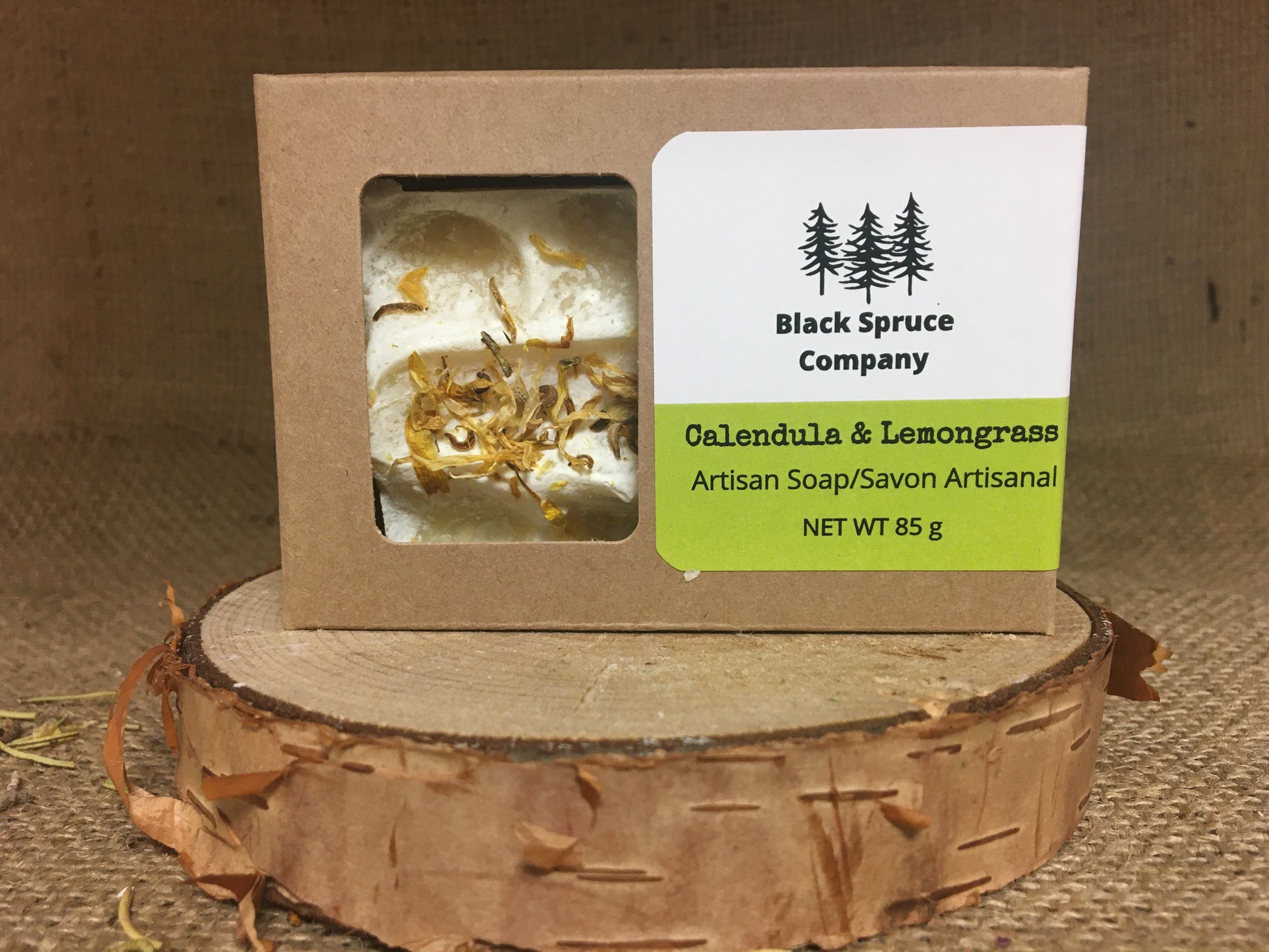 Calendula and Lemongrass Soap in box