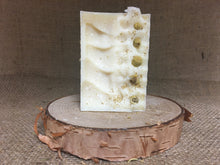 Load image into Gallery viewer, Chamomile and Honey Soap displayed upright out of box