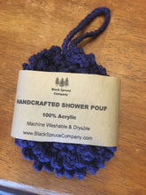 Load image into Gallery viewer, Handcrafted Crochet Shower Pouf